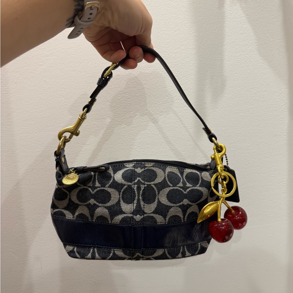 Vintage Coach Denim Legacy Mini Bag